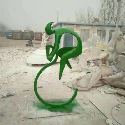 抽象不锈钢抽象骑行人物博鱼网页版