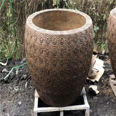 汉白玉仿古水缸