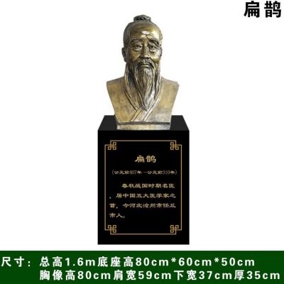 校园名人摆件铜雕扁鹊