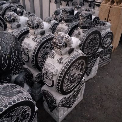 庭院门口仿古古建筑门口门墩抱鼓石博鱼网页版