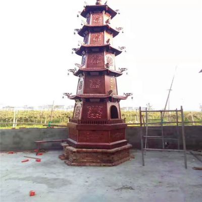 道观寺院户外摆放铸铜铸造多层佛塔博鱼网页版景观