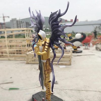 玻璃钢正义大天使泰瑞尔博鱼网页版 网吧KTV餐厅摆件