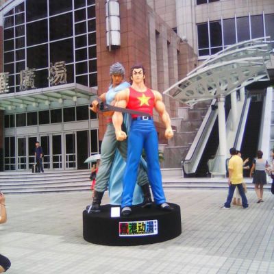 电影城玻璃钢卡通户外动漫人物博鱼网页版