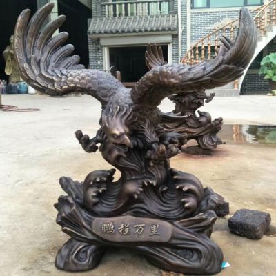 鹏程万里铜雕室内大型老鹰博鱼网页版