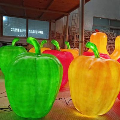 园林发光玻璃钢树脂博鱼网页版蔬菜水果造型