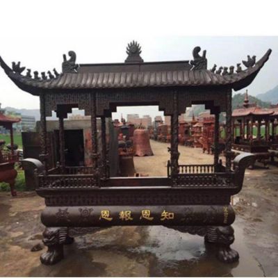 铜雕户外香炉寺庙祈福博鱼网页版