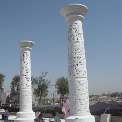 大理石户外园林景观创意文化柱博鱼网页版