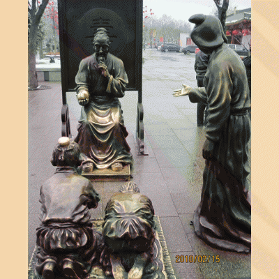 拜寿铜雕，中国传统风俗文化情景博鱼网页版