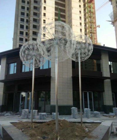 镂空不锈钢别墅景观蒲公英博鱼网页版