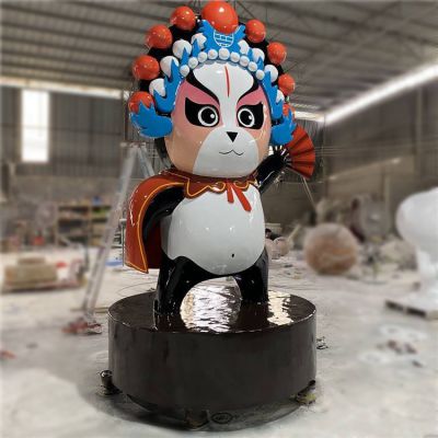 园林商场玻璃钢卡通戏曲熊猫博鱼网页版