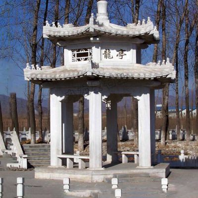 大理石石雕户外景观凉亭博鱼网页版