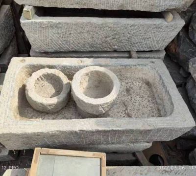 仿古做旧大理石石雕老石槽博鱼网页版