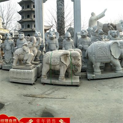 景观装饰花岗岩十二生肖石雕博鱼网页版