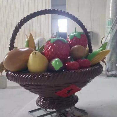 果园玻璃钢彩绘仿真水果果篮博鱼网页版