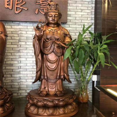 景点寺庙锻铜浮雕观音佛像金属博鱼网页版