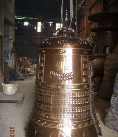 佛家寺庙铸铜钟铜雕