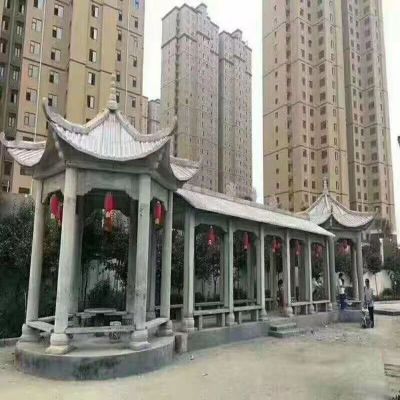 草白玉雪花白石亭子 石雕凉亭博鱼网页版