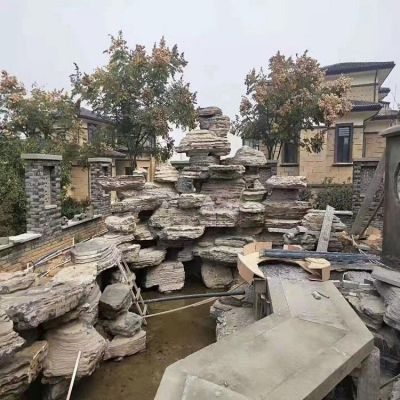 大型纯天然大理石园林景观千层石假山博鱼网页版