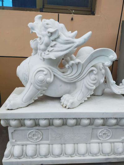 寺庙庭院汉白玉石雕镇宅貔貅博鱼网页版