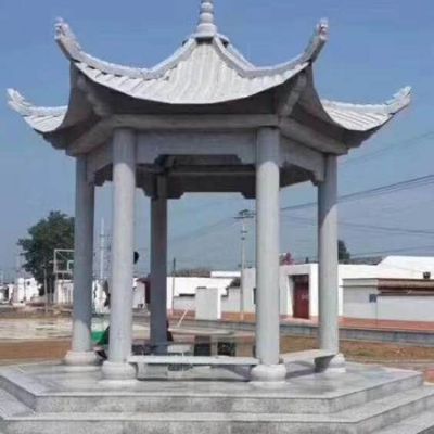 户外广场大理石石雕凉亭博鱼网页版
