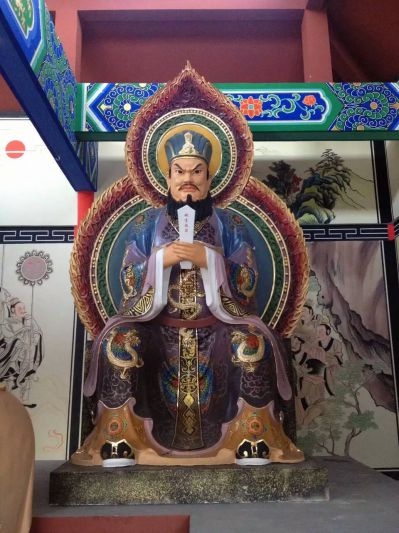 玻璃钢彩绘寺庙大型景观三官博鱼网页版