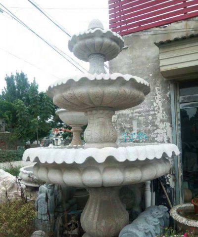 公园大理石多层喷泉景观石雕
