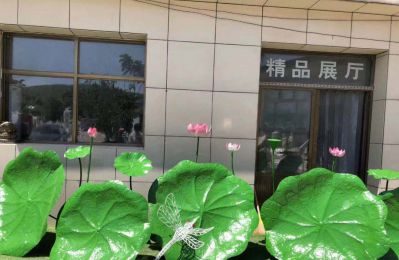 景区玻璃钢彩绘荷叶荷花博鱼网页版