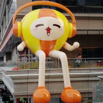 商场街头摆放玻璃钢卡通彩绘网红公仔博鱼网页版