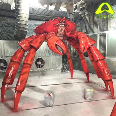 树脂大型卡通乌贼 螃蟹摆件海洋动物主题乐园定制