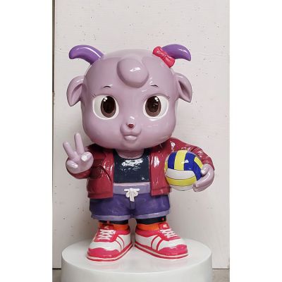 玻璃钢卡通商场美陈摆件小牛博鱼网页版