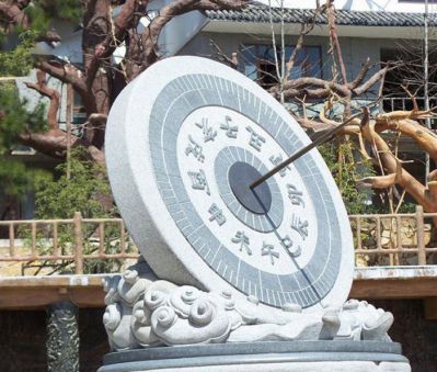 校园赤道计时器大理石石雕日晷博鱼网页版