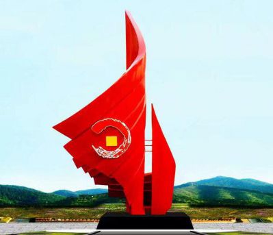 户外广场创意玻璃钢彩绘旗帜博鱼网页版