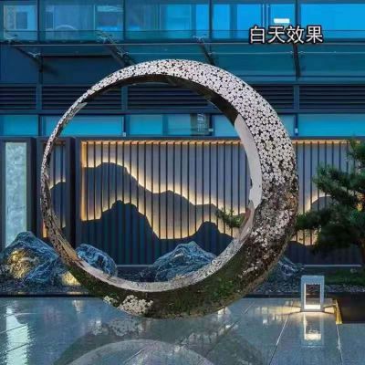 售楼部不锈钢创意镂空圆环博鱼网页版