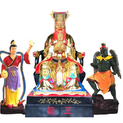 大型景观人物玻璃钢树脂彩绘龙王博鱼网页版