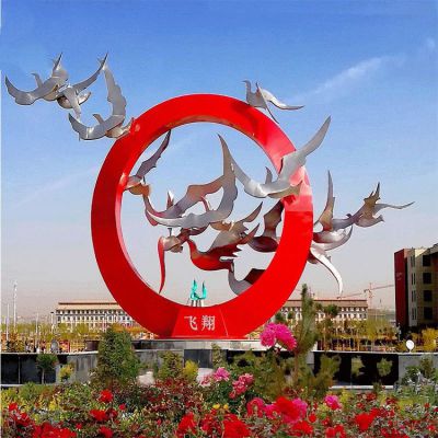 不锈钢广场户外抽象园林景观摆件博鱼网页版