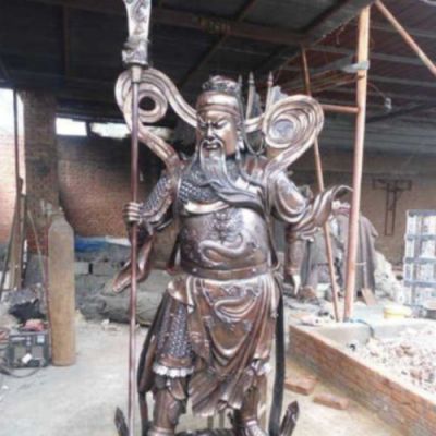 铜雕户外寺庙九龙关公博鱼网页版