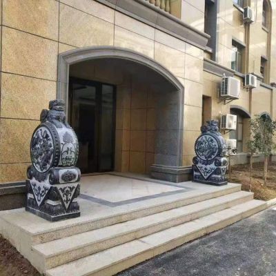 别墅小区门口门墩镇宅抱鼓石博鱼网页版