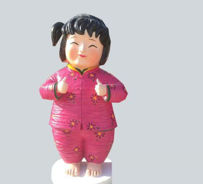 玻璃钢彩绘可爱儿童博鱼网页版
