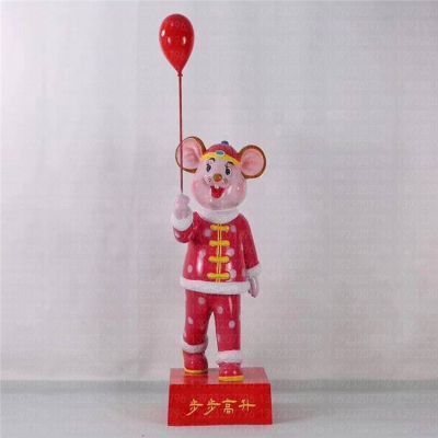玻璃钢博鱼网页版   商场游乐场卡通老鼠