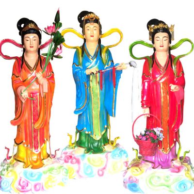 景区仿真玻璃钢七仙女佛像博鱼网页版