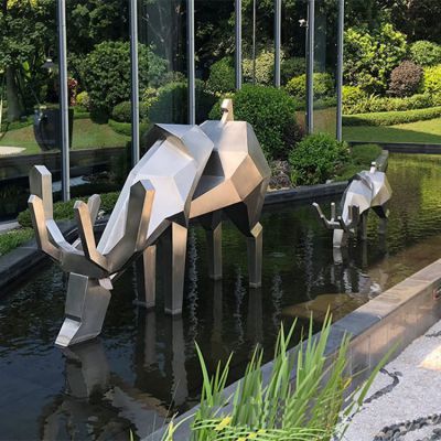 不锈钢几何抽象梅花鹿博鱼网页版