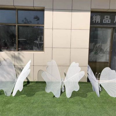 户外园林草坪不锈钢创意抽象蝴蝶博鱼网页版