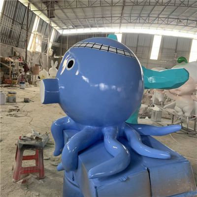 商场门口玻璃钢卡通创意可爱八爪鱼博鱼网页版