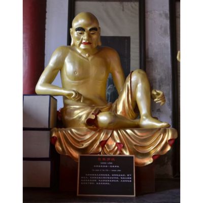 户外园林景观玻璃钢喷金烤漆十八罗汉博鱼网页版