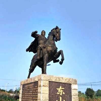 历史名人铜雕项羽骑马博鱼网页版