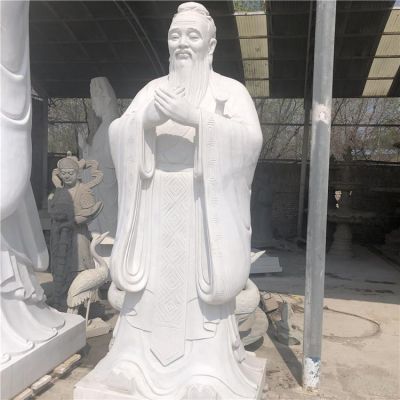 大理石石雕户外园林景观石雕古代名人景观博鱼网页版