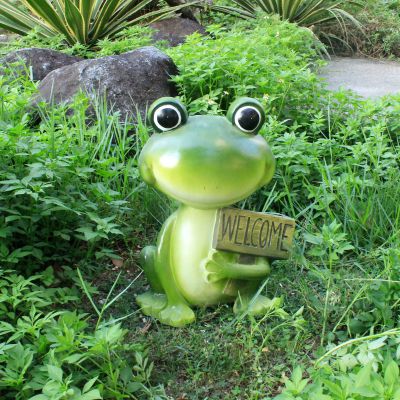 室内一只玻璃钢欢迎青蛙博鱼网页版