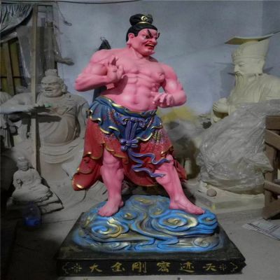 大金刚密迹天寺庙玻璃钢喷漆彩绘菩萨二十四诸天博鱼网页版