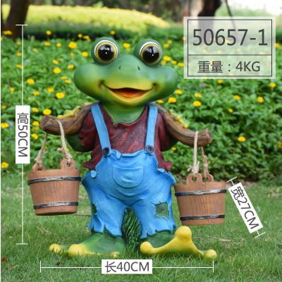 村庄创意玻璃钢彩绘青蛙博鱼网页版