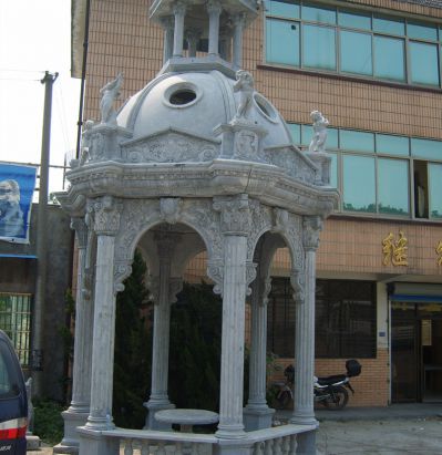 酒店户外景观摆放欧式凉亭浮雕人物博鱼网页版